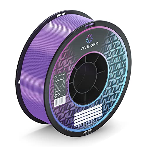 Viviform silk PLA Filament für 3D Drucker | 1kg Rolle | ∅1,75mm +/- 0,03mm | Lila