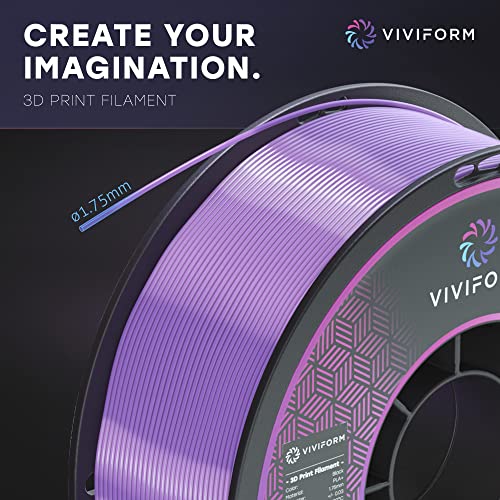 Viviform silk PLA Filament für 3D Drucker | 1kg Rolle | ∅1,75mm +/- 0,03mm | Lila