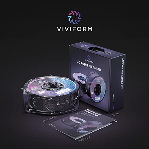 Viviform PLA+ Filament für 3D Drucker | 1kg Rolle | ∅1,75mm +/- 0,03mm | Weiß