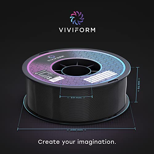 Viviform PLA+ Filament für 3D Drucker | 1kg Rolle | ∅1,75mm +/- 0,03mm | Weiß