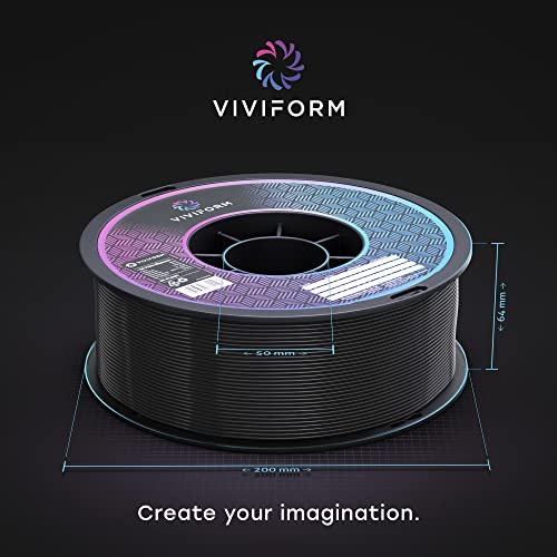 Viviform PLA+ Filament für 3D Drucker | 1kg Rolle | ∅1,75mm +/- 0,03mm | Hellblau