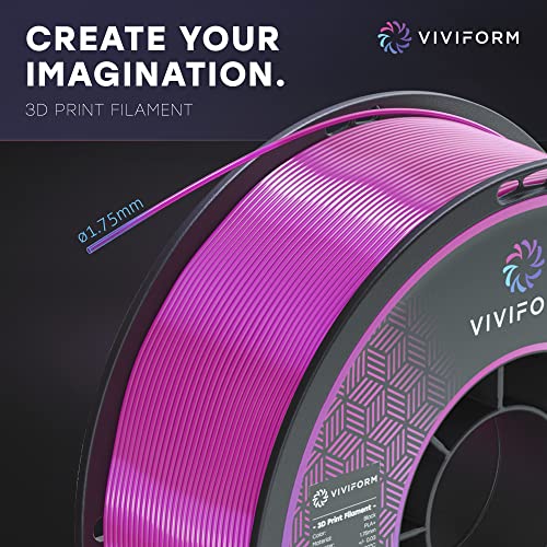 Viviform silk PLA Filament für 3D Drucker | 1kg Rolle | ∅1,75mm +/- 0,03mm | Violett