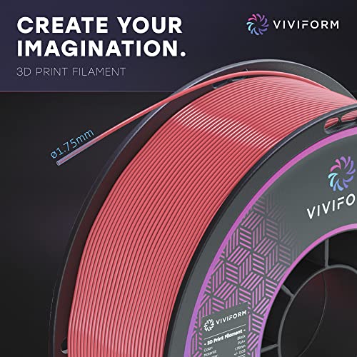 Viviform PLA+ Filament für 3D Drucker | 1kg Rolle | ∅1,75mm +/- 0,03mm | Rosa